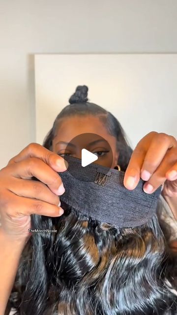 𝐒𝐨𝐠𝐨𝐨𝐝𝐡𝐚𝐢𝐫® Human Hair Lace Wig Store on Instagram: "Here’s a super easy half up half down hairstyle that requires no heat and no glue. 
🎉 All #hairbundles & #laceclosure & #lacewigs 20% Off link in my bio
🛒Search hair name: “halfwig01” on our bio link to order
——
🌸Cr  Tiktok :  themeechnicole 
👉 DM for wholesale business
💛 www.sogoodhair.com
√ 100% virgin human hair wigs, bundles,closure& frontal link in my bio
.
.
#wigs #lacewig #lacefrontwigs #wigsforblackwomen #wigtutorial #wigsnatched #blackhairstyles #wigslayer #lacewigs #meltdown #meltedhairline #wiginstall #wiginstallation #wiglife #wigstyling #pixiecut #queenshairstylist #masterstylist #bodywavehair #straightwig #curlywig #bobwigs #silkpressqueen #blackgirlmagic #laceclosurewig #wigunits💎" Lace Front Half Up Half Down, Half Up Half Down No Leave Out, Frontal Bun Hairstyles, Half Up Half Down Frontal Wig, How To Do A Half Up Half Down Hairstyle, Half Up Half Down Hair Black Women Curly, Half Wig Hairstyles, Half Up Half Down Wig, Quick Styles