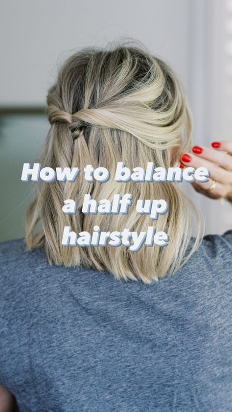 Half Up Half Down Short Hair, Kate Bryan, The Small Things Blog, Half Up Hairstyles, Small Things Blog, Half Up Half Down Hairstyle, Face And Body Care, Down Hairstyle, Low Buns