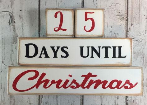 Days Till Christmas Countdown, 25 Days Till Christmas, Christmas Countdown Blocks, Days Until Christmas Countdown, Pregnancy Countdown, Countdown Blocks, German Christmas Markets, Days Till Christmas, Advent Season