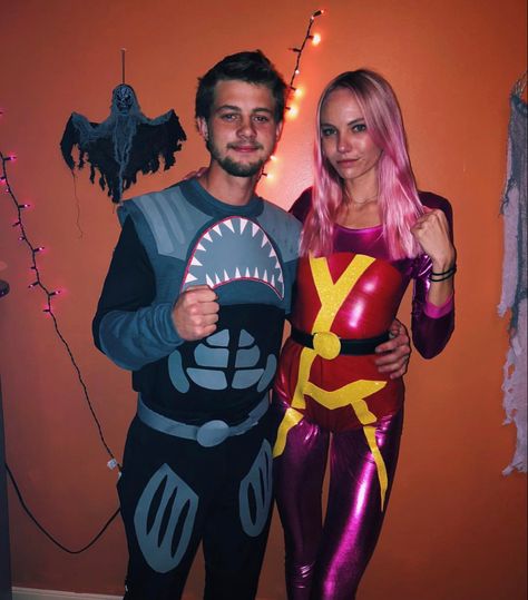 Shark Boy And Lavagirl Costume, Lava Girl And Shark Boy Costumes, Lava Girl Halloween Costume, Sharkboy And Lavagirl Costume Couple, Lava Girl Costume, Sharkboy And Lavagirl Costume, Shark Boy And Lava Girl Couple, Shark Boy And Lava Girl Costumes, Shark Boy Costume