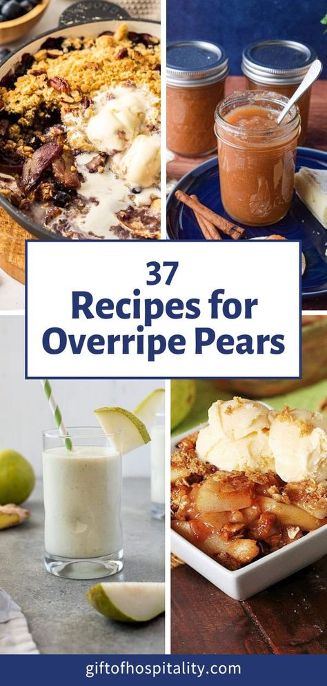 Pear Recipes Healthy, Recipe Using Pears, Fresh Pear Recipes, Pear Recipes Easy, Pear Desserts, Pear Dessert Recipes, Pear Sauce, Pear Crisp, Pear Butter