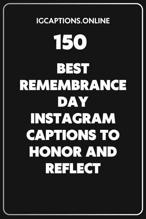 Looking for the perfect words to express your gratitude this Remembrance Day? Dive into our collection of touching Instagram captions and quotes that beautifully honor those who have served. Whether you're sharing a personal moment of reflection or paying tribute to a loved one, these heartfelt phrases will resonate deeply. 

Save this Pin for inspiration and share it with friends to spread the love and remembrance. Together, let’s keep their memory alive! Celebration Captions, Tribute Quotes, Memories Caption, Remembrance Day Quotes, Remembrance Quotes, Remember The Fallen, Remembrance Sunday, Ig Captions, Being Used Quotes