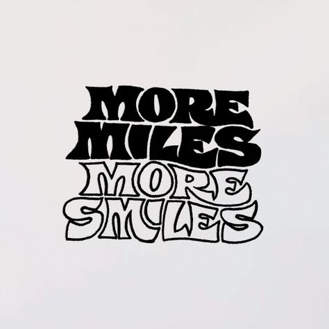 More Miles More Smiles Decal - #logo #logodesign #elegantlogo T Shirt Text Design, Casual Baddie, Sza Aesthetic, Poc Pfp, Htv Shirts, Typography Shirt Design, Poetry Funny, Outfits Baddie, Quotes Strong