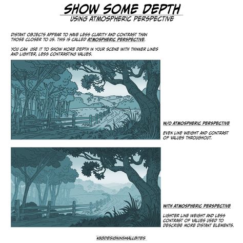 Chris Tsirgiotis (aka skulptduggery) (@ChrisTsirgiotis) / Twitter Illusion Of Depth, Bg Design, Digital Painting Techniques, Art Advice, Value In Art, Art Help, Digital Painting Tutorials, Environment Concept Art, Art Refs