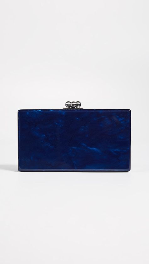 Edie Parker Jean Solid Clutch | SHOPBOP | Sale On Sale, Up to 70% Off on All Sale Styles Edie Parker Clutch, Best Leather Wallet, My Style Bags, Classy Winter Outfits, Designer Clutch Bags, Blue Clutch, Designer Clutch, Edie Parker, Bags Shop