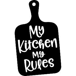 Kitchen Word Art, My Kitchen My Rules, Kitchen Svg, Kitchen Decor Wall Art, My Rules, Kitchen Crafts, Silhouette Cameo Projects, Cameo Projects, Silhouette Design Store