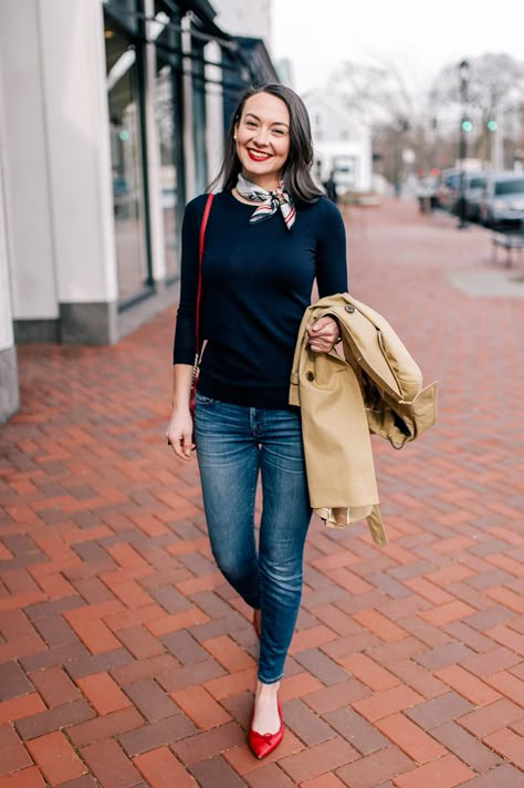 Carly Heitlinger, Carly The Prepster, Red Shoes Outfit, Casual Chique Stijl, Preppy Mode, Chique Outfit, Outfit Chic, Preppy Outfit, 가을 패션