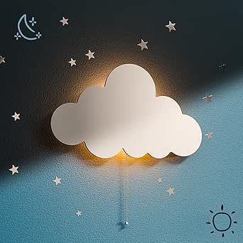 Lamp For Nursery, Hanging Cloud, Cloud Night, Cloud Light, Cloud Lamp, Cloud Wall, Lights For Bedroom, Cloud Lights, Night Lights