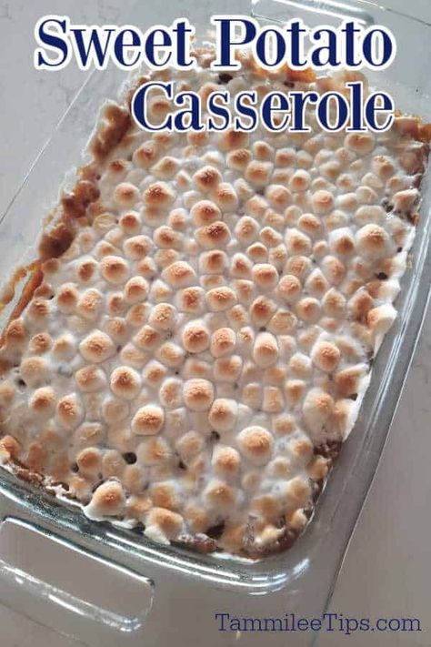 Canned Yams Recipe, Sweet Potato Casserole With Canned, Canned Sweet Potato Casserole, Canned Sweet Potato Recipes, Thanksgiving Sweet Potato Recipes, Thanksgiving Sweet Potato Casserole, Easter Side Dish, Easy Sweet Potato Recipes, Sweet Potatoes With Marshmallows