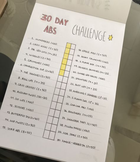 #abs #absworkout #fitness #bulletjournal #ideas #challenge #30daychallenge #workout Workout Notebook Ideas, 30 Day Abs Challenge, 30 Day Ab Challenge, Flat Stomach Workout, Journal Inspiration Writing, 30 Day Abs, Ab Challenge, Reverse Crunches, 30 Day Fitness