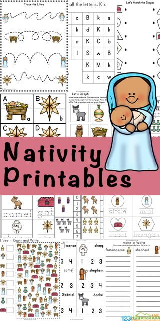 Nativity Preschool Activities Free Printable, Happy Birthday Jesus Crafts Preschool, Nativity Worksheets Free Printable, Nativity Matching Game Free Printable, I Spy Nativity Printable, 123homeschool4me Free Printable, Simple Nativity Craft, Mary And Joseph Craft Preschool, Preschool Nativity Activities