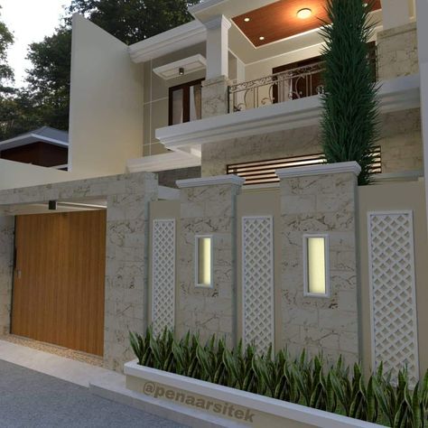 Home Boundary Wall Design With Gate, Bungalow Fence Ideas, Boundry Wall Design Latest, House Boundary Wall Design Modern, House Front Gate Entrance, Boundry Wall Design Modern Exterior, Front Boundary Wall Design Exterior, Boundary Wall Ideas, Boundary Wall Designs