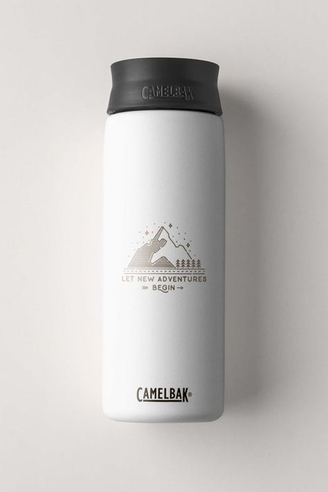 Looking for a unique and personal gift? CamelBak allows for you to customize their products including water bottles, drinkware and bike bottles. #custom #gift #camelbak Water Bottle Designs, Camelbak Water Bottle, Bottle Designs, Custom Travel Mugs, Custom Water Bottles, Water Bottle Design, Personalized Water Bottles, Laser Etching, Bottle Design