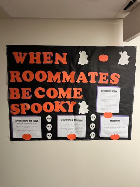 RA October Bulletin Board Halloween Ra Bulletin Boards, October Ra Bulletin Boards, October Bulletin Board, October Bulletin Boards, Ra Bulletins, Halloween Bulletin Boards, Ra Boards, Ra Bulletin Boards, Fall Bulletin Boards