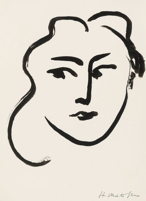 Henri Matisse (1869-1954) Pinterest Drawings, Matisse Drawing, Matisse Paintings, Art Pinterest, Portrait Drawings, Drawing Portrait, Fauvism, Matisse Art, Arte Inspo