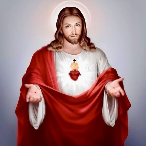 Heart Photos, Christian Photos, Immaculate Heart, Jesus Calling, Sacred Heart, Diamond Painting, Jesus Christ, Jesus, Red