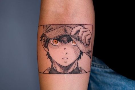 Aces Tattoo One Piece, Ace Tattoos One Piece, Sawamura Eijun Manga, Miyuki And Sawamura, Sawamura Eijun, Diamond No Ace Sawamura, Ace Of Diamond, October November December, Manga Tattoo