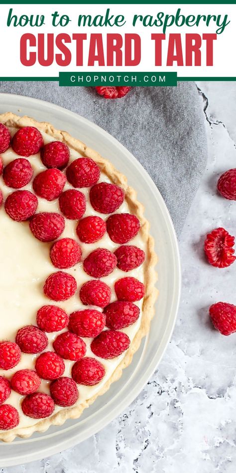 Desserts With Raspberries, Raspberry Custard Pie, Raspberry Custard Tart, Raspberry Custard, Pies Recipes, Raspberry Desserts, Tart Molds, Custard Tart, Kitchen Smells