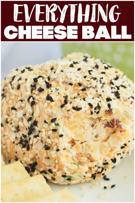 Bacon Cheese Ball, Fake Ginger, Everything But The Bagel Seasoning, Everything But The Bagel, Bagel Seasoning, Football Party Food, Keto Dinners, Cheesy Recipes, Party Food And Drinks