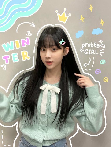 coret coret kpop aespa winter kim minjeong cute ibis paint x Icons Girls, Winter Aespa, Ibis Paint, Cute Icons, Doodle Art, Korean Girl, Kpop Girls, Doodles, Paint