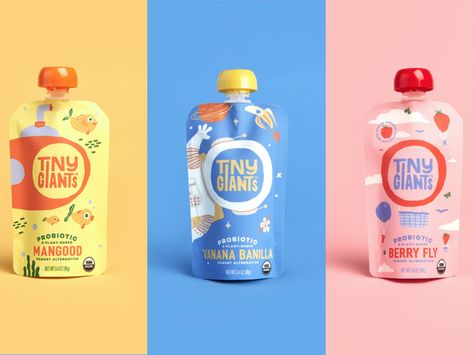 Kids Package Design, Kids Packaging, Kids Package, Baby Products Packaging, Packaging Label Design, Drinks Packaging Design, Food Branding, Product Labels, Premium Product