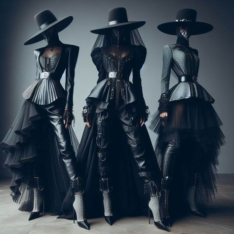 Couture Halloween Costume, Futuristic Witch, Mystic Outfits, High Fashion Goth, Obscure Fashion, Suit Dresses, Extreme Fashion, Best Winter Outfits, Fairytale Fashion