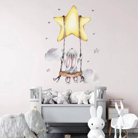 Baby Wall Stickers, Translucent Stickers, Star Wall Decals, Kids Rooms Diy, Vinyl Decor, Nursery Wall Stickers, Kids Room Wall Decor, Kids Wall Decals, Nursery Colors