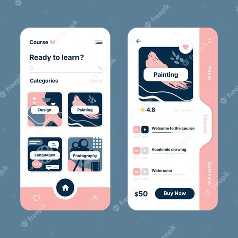 App Design Template, Phone App Design Layout, App Interface Design Inspiration, App Interface Design Templates, App Homepage Design, Phone Ui Design, Phone App Design, App Design Ideas, Best App Design