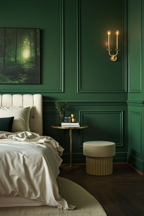 Transform your home into a stylish haven with the top trending paint colors 2025! From vibrant accent hues to soothing earth tones, these shades are perfect for expressing your personality and elevating your decor. Don't miss out on these designer-approved ideas! 🎨 #HomeDecorIdeas #ModernPaintShades #InteriorDesignGoals Paint Colors 2025, Green Paint Colors Bedroom, Green Bedroom Paint, Trendy Paint Colors, Earth Tones Paint, Green Painted Walls, Accent Wall Colors, Trending Paint Colors, Best Paint Colors