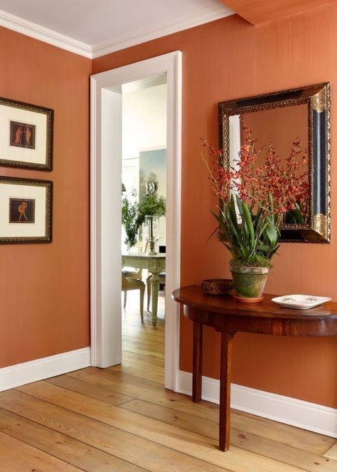 Mcgrath Ii, Orange Room, Room Color Combination, Wall Color Combination, Living Room Wall Color, Room Wall Colors, Dining Room Paint, Living Room Orange, Bedroom Wall Colors