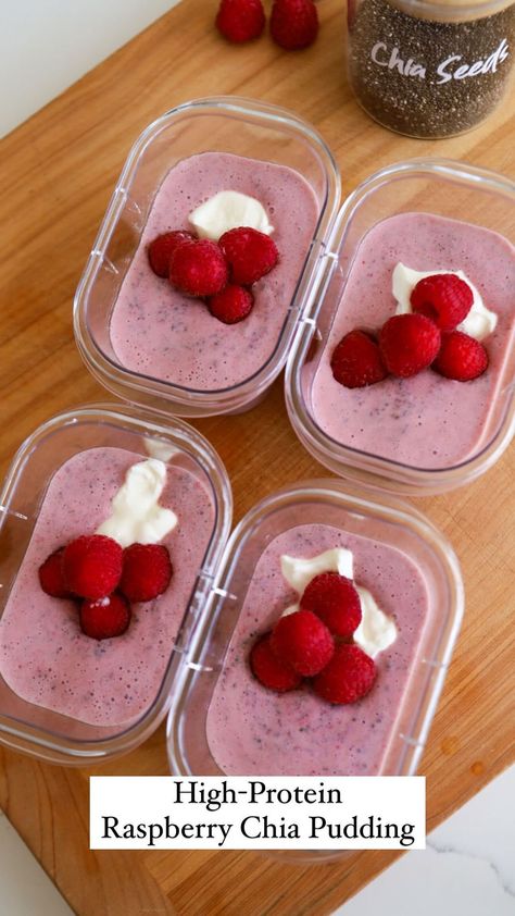 🌟 High-Protein Raspberry Chia Pudding 🌟 Looking for a nutritious and satisfying breakfast option? This high-protein raspberry chia pudding… | Instagram Raspberry Chia Pudding, Simone Anderson, Chia Pudding Recipes Healthy, Chia Seed Recipes Pudding, Chia Recipe, High Protein Desserts, Frozen Raspberries, Chia Seed Recipes, Sugar Free Maple Syrup