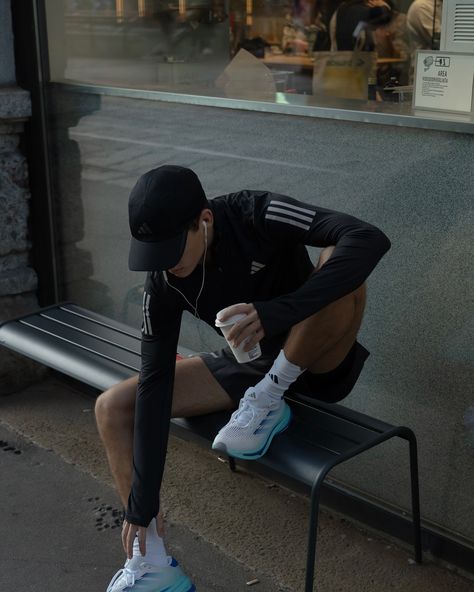 running on coffee… literally #adidasSupernova #ZalandoStyle @adidasrunning @zalando ad Fitness Man Aesthetic, Gym Fit Men Aesthetic, Man Running Aesthetic, Mens Running Outfit, Running Aesthetic Men, Men Workout Outfits, Running Aesthetic Fitness, Running Outfits For Women, Workout Outfits Men