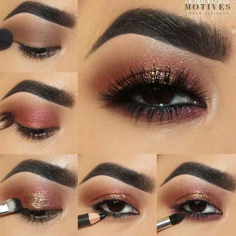 Eyeshadow For Brown Eyes: Embrace Your Inner Makeup Artist | Glaminati.com Applying Eyeshadow, Small Eyes, Eyeshadow For Brown Eyes, Work Makeup, How To Apply Eyeshadow, Brown Eyeshadow, Red Outfit, Brown Eyes, The Queen