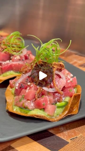 Live Healthy and Fit l Health Fanatics & Food Addicts on Instagram: "These Tuna Tostadas are the perfect light and flavorful meal, packed with fresh ingredients and a satisfying crunch. (🎥 By @notorious_foodie )  🌿 Live Healthy and Fit | Health Fanatics & Food Addicts Follow us for daily tips, recipes, and healthy inspiration! 🥗   Start with the tuna - you want 2-300g of sushi grade tuna.  2. Dice into cubes and add to a bowl - you want to dress this a little later, so once cubed, cover and leave in fridge 3. Grab some tomatillos, jalapeños, spring onion, white onion and garlic - season, drizzle with olive oil, then roast / grill till nicely charred 4. Add all of this to a food processor + 2 sliced avocados, juice of 1-2 limes, olive oil, sea salt, black pepp, handful corriander - blitz Tuna Sushi Bowl, Tuna Tostadas, Notorious Foodie, Sushi Grade Tuna, Tuna Sushi, Fresh Tuna, Healthy Inspiration, Sushi Bowl, Garlic Seasoning