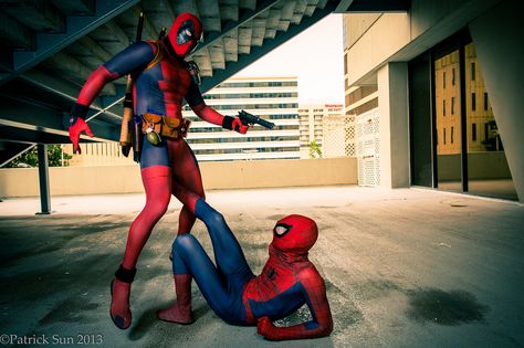 Deadpool vs Spider-man Mexican Memes, Lol Memes, Dark Memes, Male Cosplay, Spanish Memes, Top Memes, Cartoon Memes, Super Hero Costumes, Marvel Funny