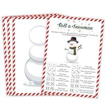 Roll A Snowman, Snowman Games, Classroom Holiday Party, School Holiday Party, Snowman Party, Christmas Activities For Families, Holiday Classroom, Christmas Games For Family, Snowman Cards