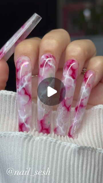 @nail_sesh on Instagram: "Absolutely in love with these Marbles look how much dimension the crackle adds my new favorite technique ! 😍💖

✨Follow me on TikTok: Nail_sesh_ to learn this and so much more! 

@dymenails @dymenails_shop | Code: Nailsesh
• Leche
• Hibiscus 
• Smoke
• Sparkling Rose
• Sealing Gel
• Ultimate Matte Topcoat 
• High Definition Glossy Topcoat 
• Marble Queen brush
• Multifunction Gel

#marble #marbling #marblenails #marbledesign #marblenailsart #marblenail #marblenailart #marblenailsdesign #marblenails💅 #inknails #crystals #crystalnails #nailsofig #nailsofinsta #nailtok #pinterestnails #nailtrends #trendynails #trending #foryoupage #foryou #fypage #fypシ" Marble Queen, Sparkling Rose, Marble Nail Designs, Marble Nail Art, Marble Nails, Crystal Nails, Marble Design, Nail Trends, Trendy Nails