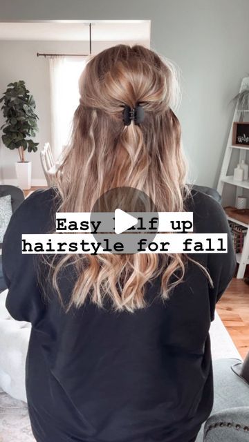 Easy Hair Tutorials | Hairstyles | Hair Growth on Instagram: "This fall hairstyle is so easy + so good!! 👏🏻 Be sure to save it so you can come back to it later. 💯  For those of you that are new here, I’m Mandi, your virtual hair bestie! Here to help you with easy ways to style, manage and grow your hair! 🎉   If you need any hair help at all, grab my 🆓 hair consult in my profile and I’ll send you your own customized product regimen and routine for your specific needs and hair type! 💁🏼‍♀️   Hugs + Happy Hair 🥂  #hairhack #hairstyles #hairstyle #halfup #halfuphalfdown #halfuphalfdownhairstyle #clawclip #clawcliphairstyle #easyhair #easyhairstyles #easyhairstyle #fallhair #hairtrends" Diana Hairstyles, Half Up Hair Do, Western Hairstyles, Easy Hair Tutorials, Hairstyle Ponytail, Rodeo Baby, Long Shag Haircut, Kid Hair, Easy Hairdos