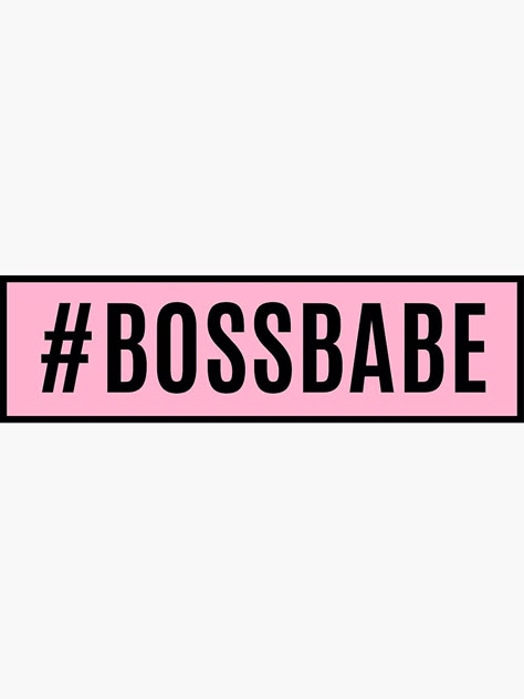 "Boss Babe" Sticker by m95sim | Redbubble Business Office Decor, Youtube Video Ads, Sales Letter, Life Mantras, Boss' Day, Girl Lifestyle, Rich Girl Lifestyle, Essential Tools, Rich Girl