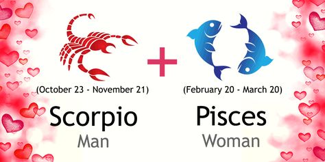 Scorpio Man and Pisces Woman Love Compatibility Pisces Woman Scorpio Man, Male Pisces, Pieces And Scorpio, Pisces Male, Scorpio And Pisces Relationship, Pisces Woman Compatibility, Pisces Female, Scorpio Female, Scorpio And Pisces