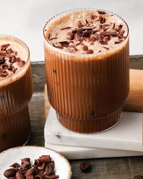 Mocha Iced Coffee Mocha Iced Coffee, Iced Mocha, Coffee Ice, Mocha Coffee, Beautiful Food Photography, Breakfast Drink, Brewed Coffee, Coffee Tasting, Chocolate Syrup