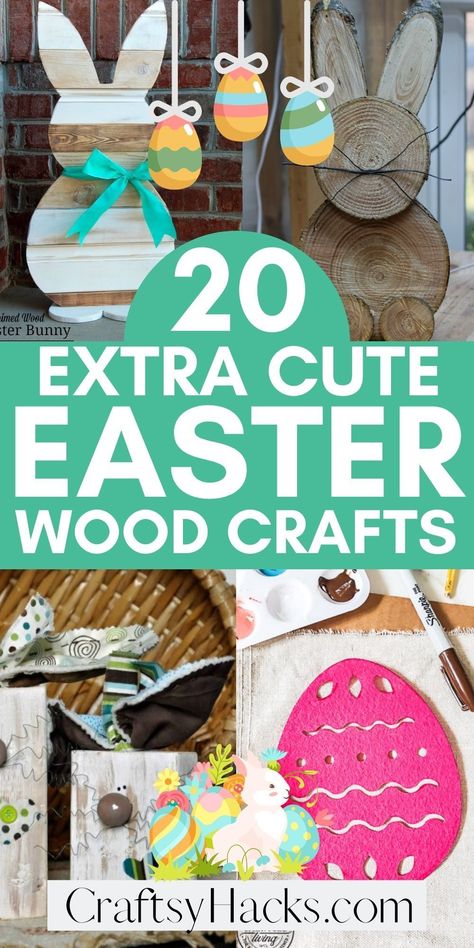 Easter Signs Diy, Easter Ideas Decoration, Wooden Easter Crafts, Free Crochet Bunny, Easter Wood Projects, Wooden Easter Decorations, Easter Diy Crafts, Easter Porch Decor, Diy Easter Decor