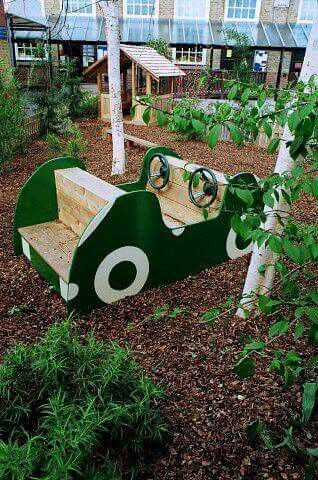 Children's Rugs, Backyard Playground Ideas, Preschool Playground, Kids Yard, Play Car, Outdoor Play Spaces, Play Garden, Outdoor Play Areas, Outside Play