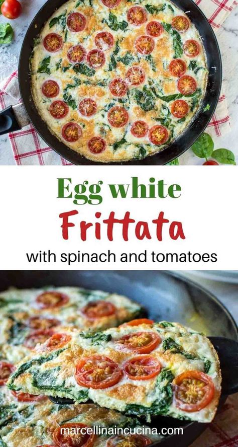 Egg White Recipes Breakfast Healthy, Egg White Frittata Recipes, Egg White Breakfast Casserole, Broccoli Cheese Frittata, Brunch Frittata, Egg White Bake, Egg White Frittata, Tomato And Egg, Tomato Frittata