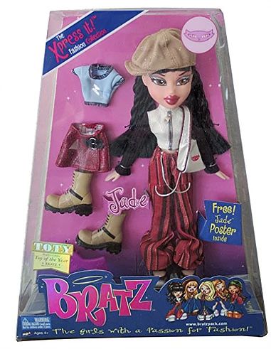 Xpress It | jade 2002 Bratz Xpress It, Dc Superhero Girls Dolls, Bratz Characters, Bratz Doll Outfits, Funky Shoes, Happy Party, Girl Superhero, Free Poster, Barbie I