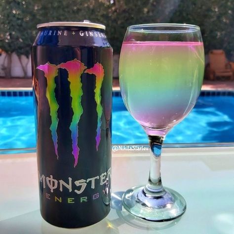 Monster Energy As Human, Monster Drink Drawing, Monster Drink Aesthetic, Monster Energy Aesthetic, Monster Cans Diy, Energy Monster, Rainbow Monster, Aesthetic Monster, Monster Aesthetic