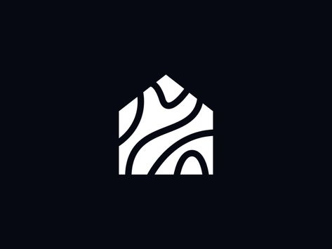 House by Patrick Tuell - Brand Designer on Dribbble Creative Real Estate, Logo Design Inspiration Vintage, Inmobiliaria Ideas, Boutique Logo Design, Wood Logo, Logo Design Inspiration Creative, Design Studio Logo, House Logo Design, Decor Logo