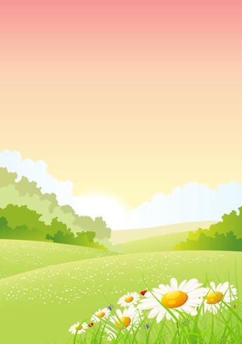 Affiche des saisons d'été ou de printemps Seasons Poster, Choir, Seamless Patterns, Vector Free, Quick Saves