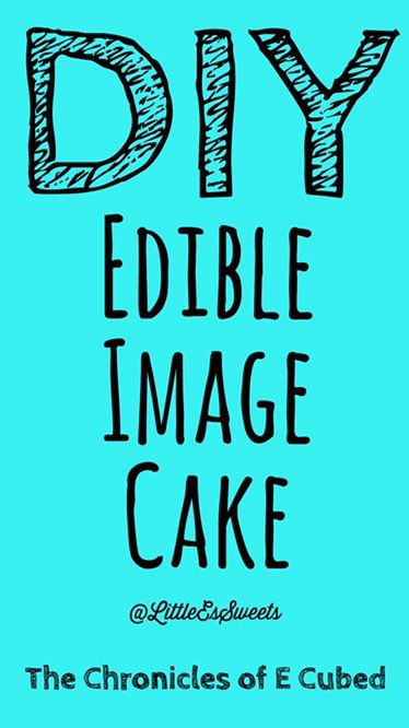 Diy Edible Cake Topper, How To Print Edible Images Cakes, How To Put A Picture On A Cake, Edible Images On Cakes, Diy Edible, Edible Cake Decorations, Edible Image Cake, 6 Cake, Edible Printing