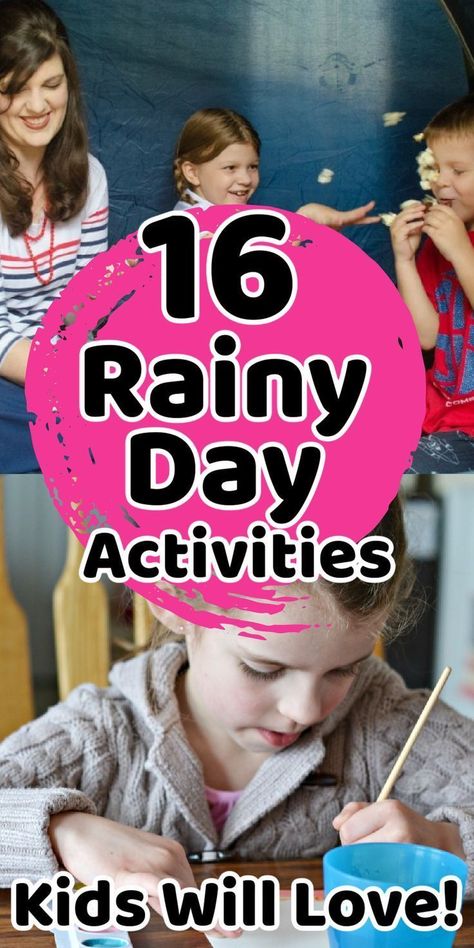 Rain Day Activities, Fun Rainy Day Activities, Weather Activities For Kids, Outside Play, Rainy Day Activities For Kids, Rainy Day Fun, Fun Activities For Toddlers, Family Fun Day, Raining Outside